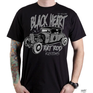 tričko street BLACK HEART RAT ROD KUSTOM černá L