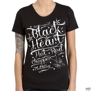 tričko street BLACK HEART HOT ROD CHOPPER černá