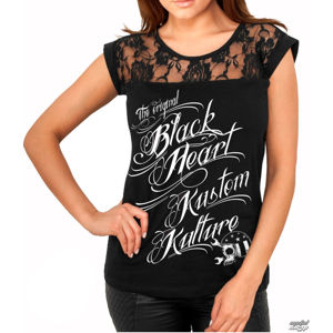 tričko street BLACK HEART KUSTOM KULTURE černá S