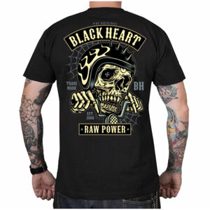 tričko BLACK HEART RAW POWER CHOPPER černá XXL