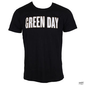 Tričko metal ROCK OFF Green Day Logo & Grenade Applique Slub černá L