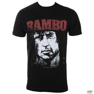tričko AMERICAN CLASSICS Rambo Red&White černá S