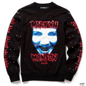 mikina bez kapuce KILLSTAR Marilyn Manson Marilyn Manson černá L