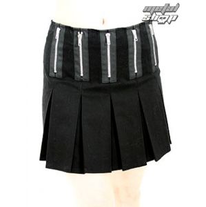 sukně BLACK PISTOL Zipper Mini Denim (Black) S
