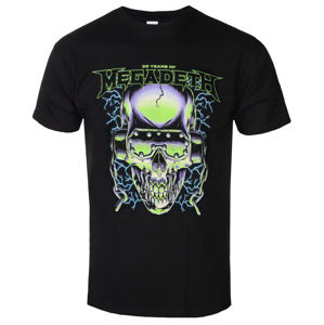 tričko metal PLASTIC HEAD Megadeth 35 YEARS H/PHONES SKULL černá M