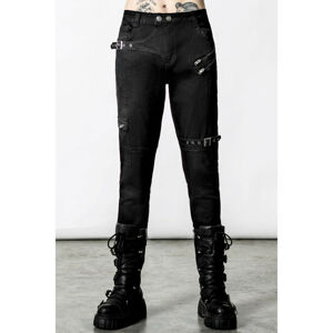kalhoty pánské KILLSTAR - Fated Jeans - Black - KSRA004418 XXL