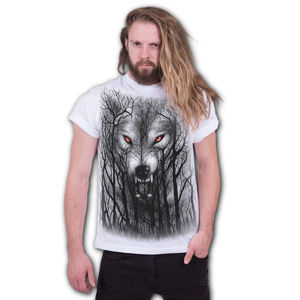tričko SPIRAL FOREST WOLF černá