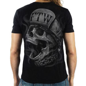 tričko hardcore LETHAL THREAT SKULL černá XL
