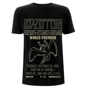 Tričko metal NNM Led Zeppelin TSRTS World Premiere černá L