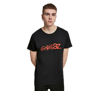 tričko pánské Gorillaz - Logo - black - MC250 XS