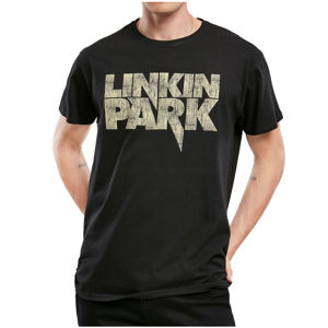 tričko pánské Linkin Park - Distressed Logo - black - MC576 L