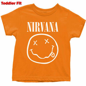 Tričko metal ROCK OFF Nirvana White Smiley černá 3T