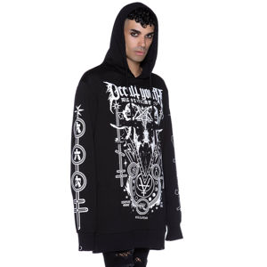 mikina s kapucí KILLSTAR Occult Youth černá XL