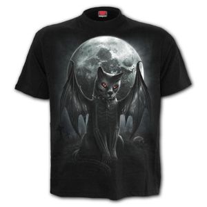 tričko SPIRAL VAMP CAT černá L