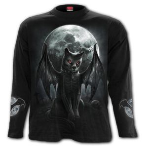 tričko SPIRAL VAMP CAT černá M