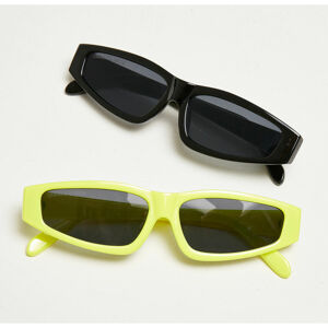 sluneční brýle (set 2kusů) URBAN CLASSICS - Lefkada - TB4221A - neonyellow/black