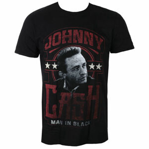 Tričko metal ROCK OFF Johnny Cash Man in Black černá XXL