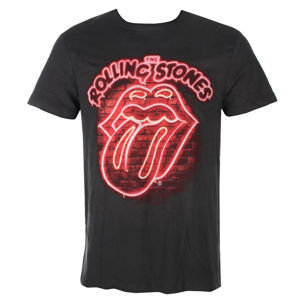 Tričko metal AMPLIFIED Rolling Stones NEON LIGHT černá XXL