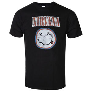 Tričko metal GOT TO HAVE IT Nirvana VINTAGE SMILEY černá L