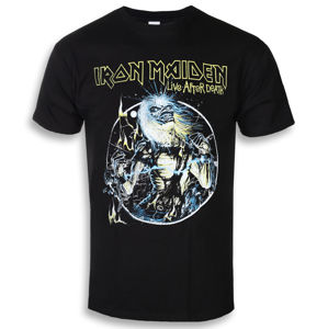 Tričko metal ROCK OFF Iron Maiden Live After Death černá XL