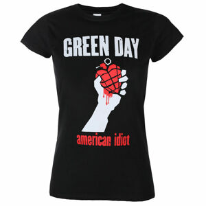 Tričko metal PLASTIC HEAD Green Day AMERICAN IDIOT HEART černá S