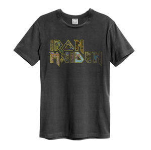 Tričko metal AMPLIFIED Iron Maiden Eddies Logo černá XL