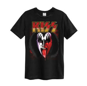 Tričko metal AMPLIFIED Kiss Simmons Tongue černá