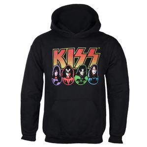 mikina s kapucí ROCK OFF Kiss Logo černá XXL