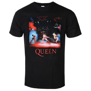 Tričko metal ROCK OFF Queen Live Shot Spotlight černá S