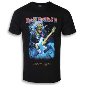 Tričko metal ROCK OFF Iron Maiden Eddie On Bass černá XXL