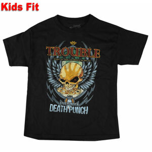 Tričko metal ROCK OFF Five Finger Death Punch Trouble černá 12-13