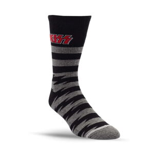 ponožky PERRI´S SOCK - KISS - STRIPE - HARCOAL MIX - KSA302-036 L