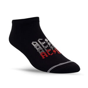 ponožky PERRI´S SOCK - AC/DC - DROP SHADOW LINER - BLACK - ACA402-001 L
