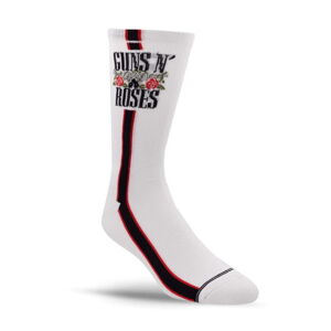 ponožky PERRI´S SOCK - Guns N' Roses - SIDE STRIPE - WHITE - GRA301-100 L