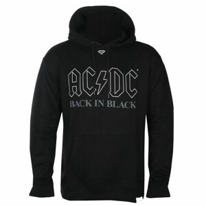 mikina s kapucí DIAMOND AC-DC Back In Black černá L