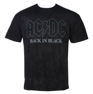 tričko metal LIQUID BLUE AC-DC Back in Black černá šedá XXL