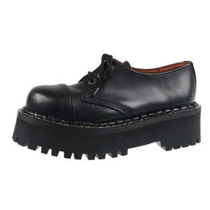 boty kožené STEADY´S 3 dírkové černá 42