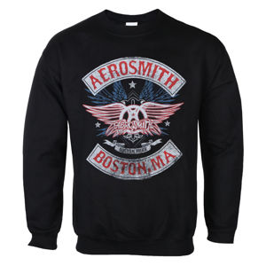 mikina bez kapuce LOW FREQUENCY Aerosmith Boston Pride černá XL