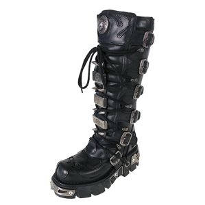boty kožené NEW ROCK High Vampire Boot (161-S1) Black černá 42