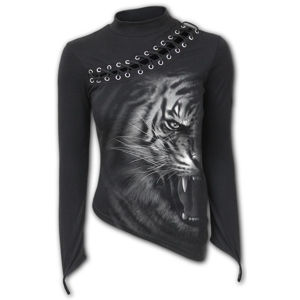 tričko SPIRAL TIGER WRAP černá