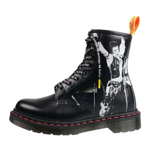 boty kožené Dr. Martens Sex Pistols 8 dírkové černá