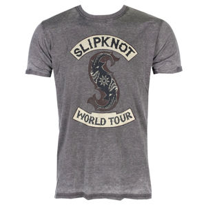 Tričko metal ROCK OFF Slipknot World Tour černá L
