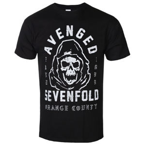 Tričko metal ROCK OFF Avenged Sevenfold So Grim Orange černá S