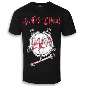 Tričko metal ROCK OFF Slayer Haunting The Chapel černá L