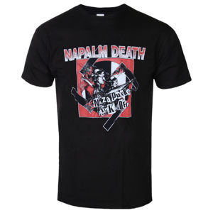 Tričko metal RAZAMATAZ Napalm Death Nazi Punks černá vícebarevná