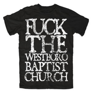 tričko BLACK CRAFT Fuck Westboro černá L