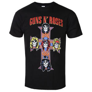 Tričko metal ROCK OFF Guns N' Roses Vintage Cross černá M