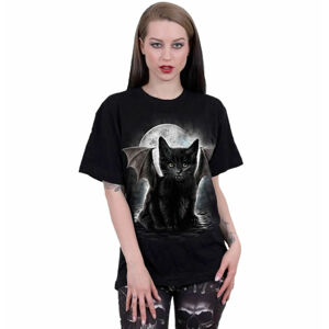 tričko unisex SPIRAL - BAT CAT - Black - 114F015M121 M