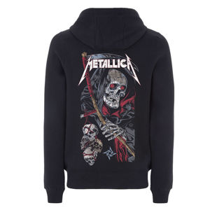 mikina s kapucí NNM Metallica Death Reaper černá