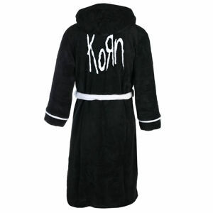 župan Korn - Logo - BLACK - ROCK OFF - KORNROBE01MB L/XL